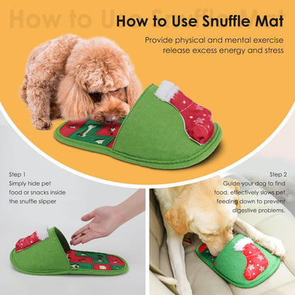 Snuffle Mat for Dogs, 2Pcs Dog Puzzle Toys Sniff Mats Stimulation Natural Foraging Skills Smell Training, Interactive Slow Pet Feeding Mats for Small Medium Dog (Green+Blue)